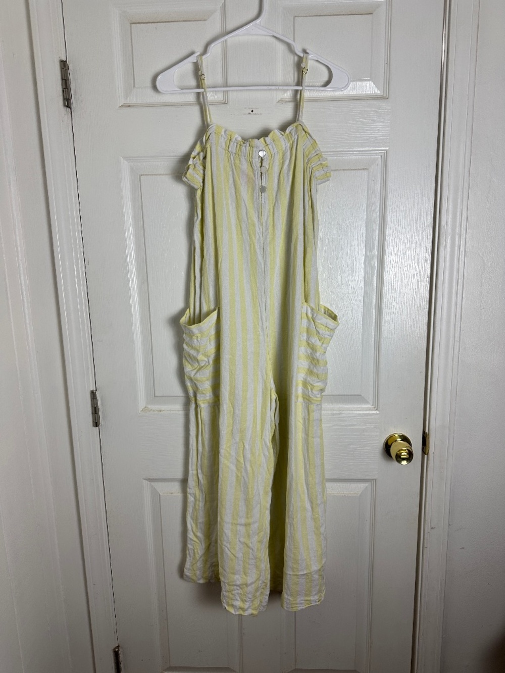 Stoney Clover Target Yellow Striped Sleeveless Oversized Preppy Romper Women S